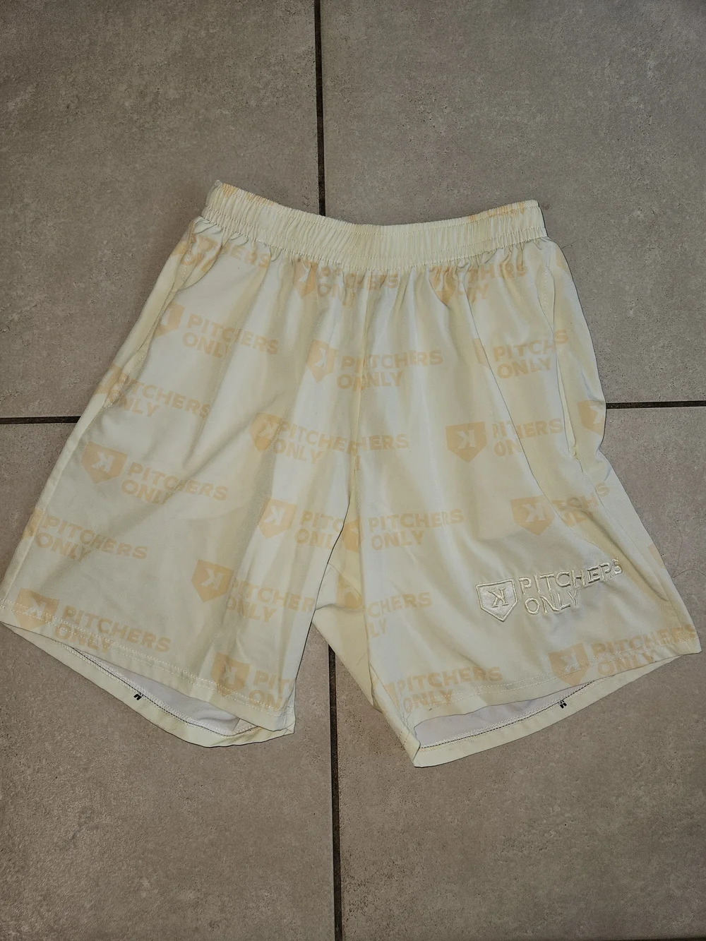 Yellow Athletic Shorts for Men